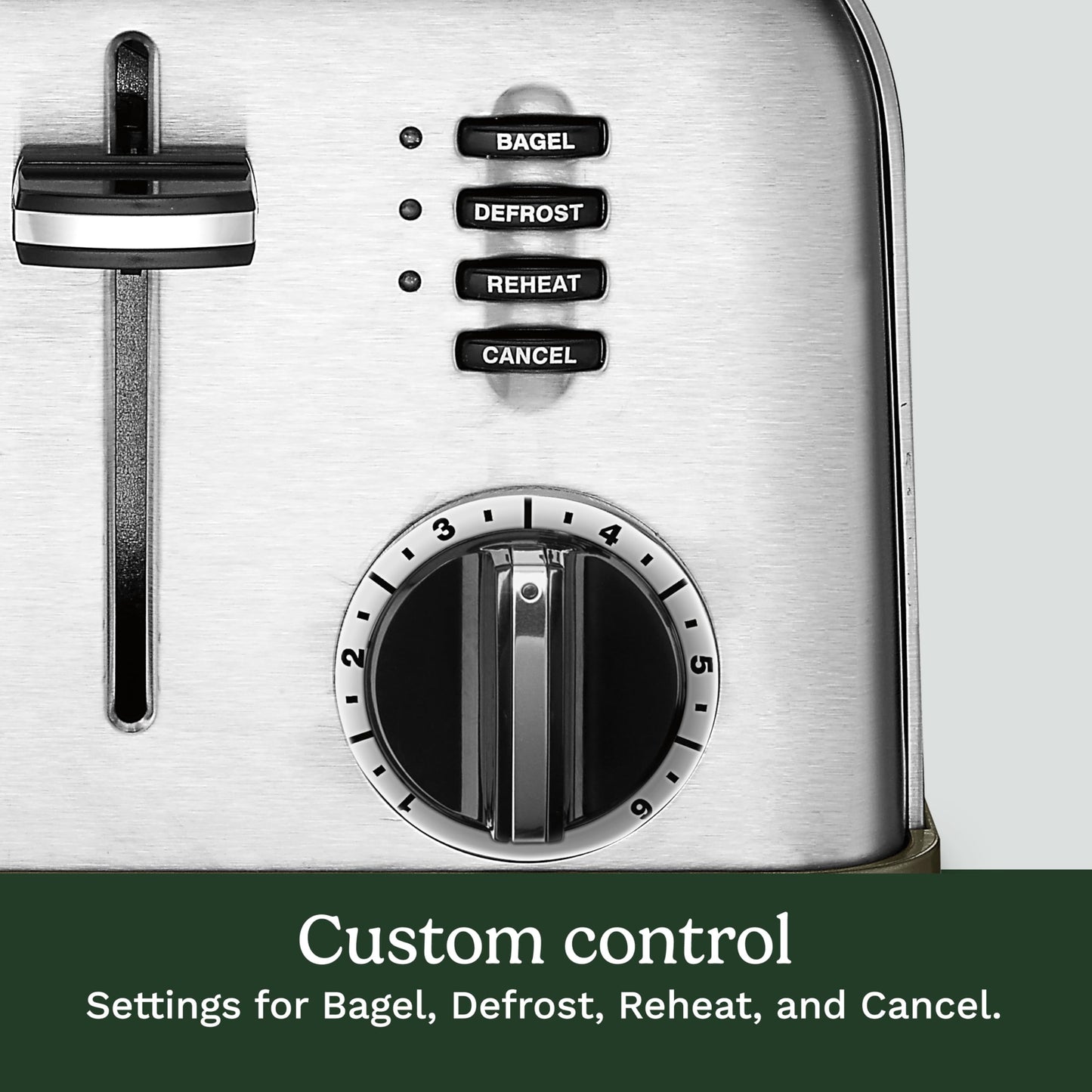 Cuisinart 4-Slice Toaster, 6-browning Levels, Brushed Silver (CPT-180C) - Available at All In One Marketplace Canada