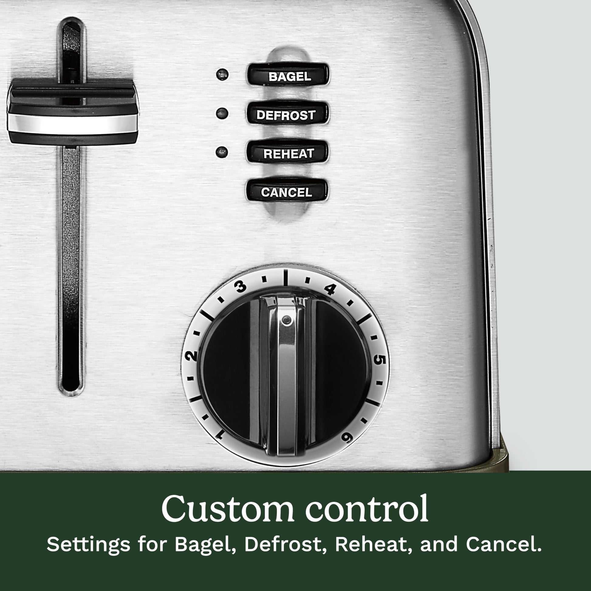 Cuisinart 4-Slice Toaster, 6-browning Levels, Brushed Silver (CPT-180C) - Available at All In One Marketplace Canada