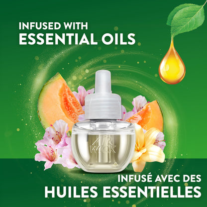 Air Wick Plug In Scented Oil Air Freshener Refills for Home – Infused with Essential Oils – 10 Count – Summer Delight Scent – Mega Value Pack 🍁 All In One Marketplace Canada