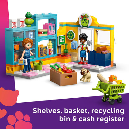 LEGO Friends Heartlake City Convenience Store Building Toy for Girls & Boys - Pretend Play Set for Kids, Ages 5+ - W/Autumn & Zac Minidolls, 1 Toy Dog, & Accessories - Gift Idea for Birthdays - 42680 LEGO