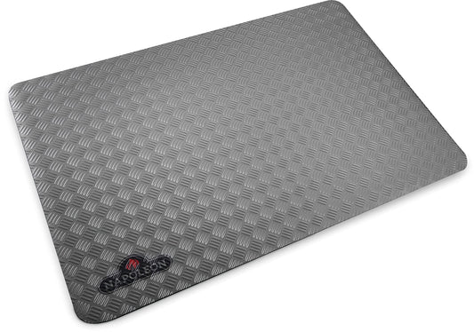 Napoleon BBQ Grill Mat - BBQ Grill Accessory, Safety Product, Non-Slip, Diamond Plate Pattern, Grey, Stylish, Protect Your Decking, Fits BBQ Grills Prestige PRO 500 Size and Smaller (68001) Napoleon