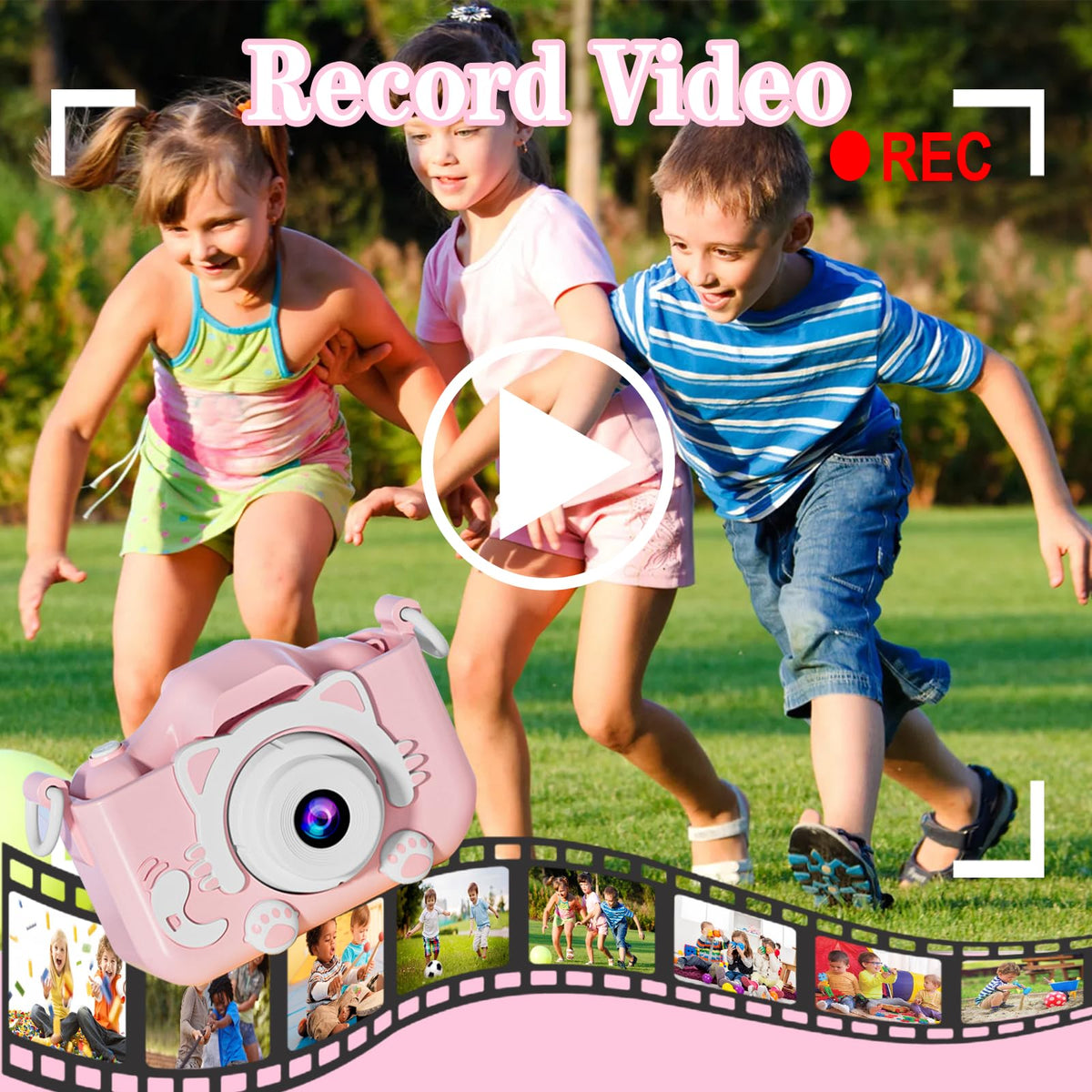 Kids Digital Zoom Camera for 3-12 Year Old Girls/Boys - Selfie Camera With Video, 32GB TF Card - Christmas Birthday Festival Gift 🍁 All In One Marketplace Canada