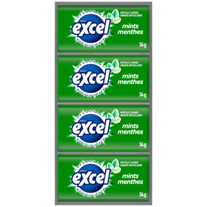 Excel Spearmint Mints - Sugar Free Breath Fresheners, 34g Tin (Pack of 8)