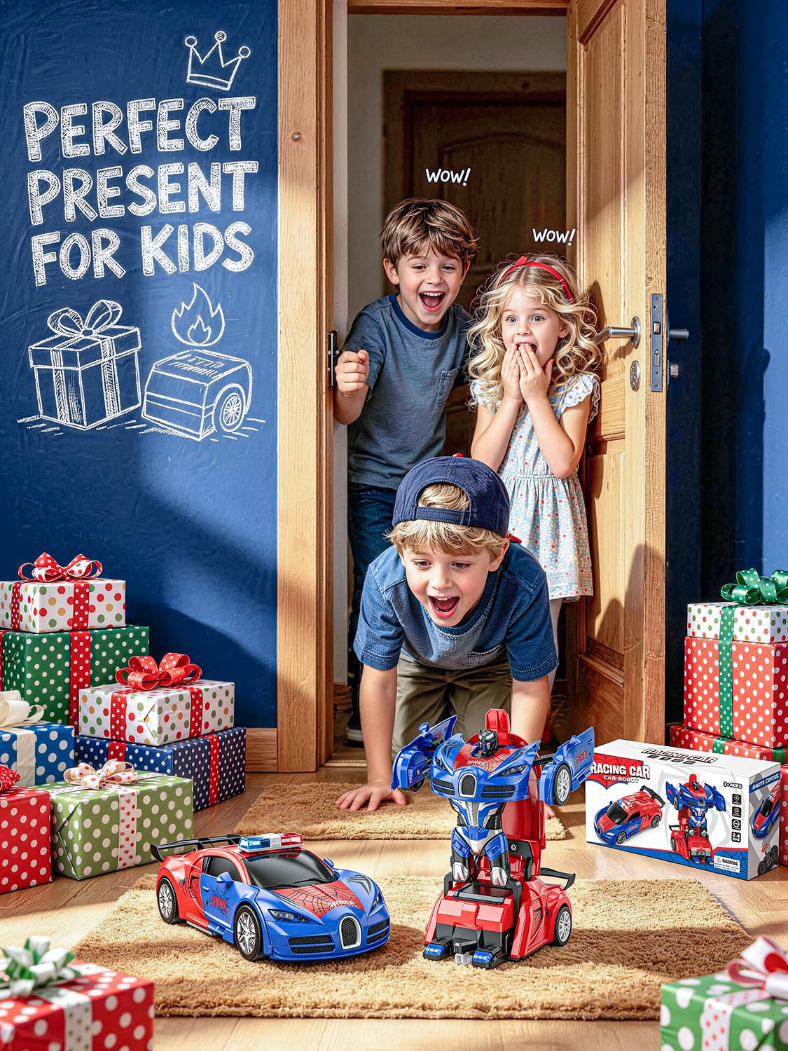 Spider Transform Remote Control Cars for Kids with One-Key Transformation 🍁 All In One Marketplace Canada