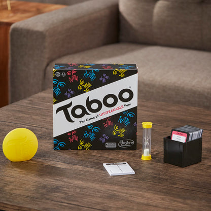 Taboo Classic Game, Party Word Guessing Game for Adults and Teens, Board Game for 4+ Players Ages 13 and Up (English) Hasbro Gaming
