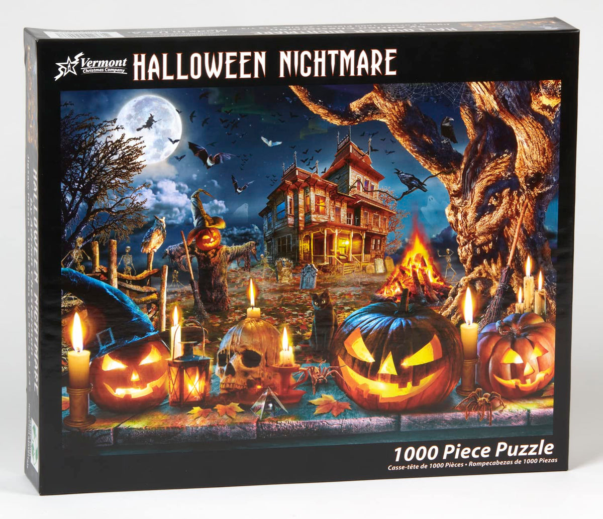 Halloween Nightmare Jigsaw Puzzle by Vermont Christmas Company - 1000 Piece Halloween Puzzle 🍁 All In One Marketplace Canada