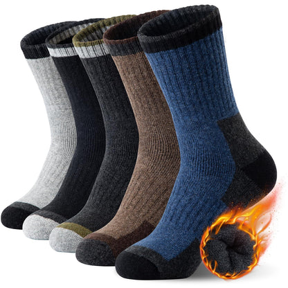 SIMIYA 5 Pairs Merino Wool Socks Hiking Warm Thermal Thick Sock Size 7-15 🍁 All In One Marketplace Canada