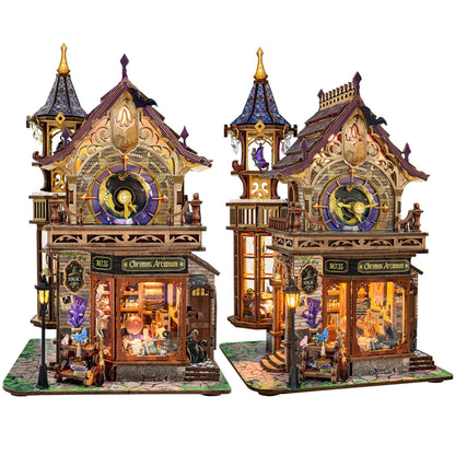 SUNNINO Miniature Dollhouse Kit, Time Magic Club Book Nook Craft for Adults 🍁 All In One Marketplace Canada
