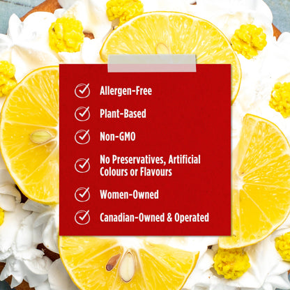 Gluten Free Lemon Cake Mix by Duinkerken - Gluten Free Cake Mix - Made with All Natural Ingredients - Easy to Make - Allergen-Free - Made in Canada - 380g 🍁 All In One Marketplace Canada