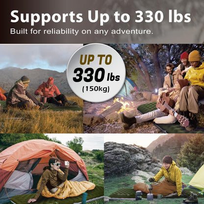 TREKOLOGY UL R7 Ultralight Sleeping Pad – R-Value 7.2, Insulated Camping Mattress for 4-Season Comfort, Inflatable Sleep Mat for Backpacking, Hiking, Winter Camping, Compact & Lightweight (Green) 🍁 All In One Marketplace Canada