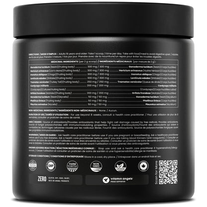 Organic Mushroom Powder - 10-in-1 Complex - Mushroom Supplement Powder Blend for Memory, Focus & Immune Support - Mushroom Blend For Coffee, Water, Smoothies - 8oz - Available at All In One Marketplace Canada