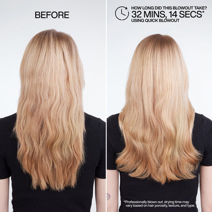 Redken Quick Blowout Heat Protection Spray for All Hair Types | Reduces blow dry time | Blowdry spray,125ml. - Available at All In One Marketplace Canada