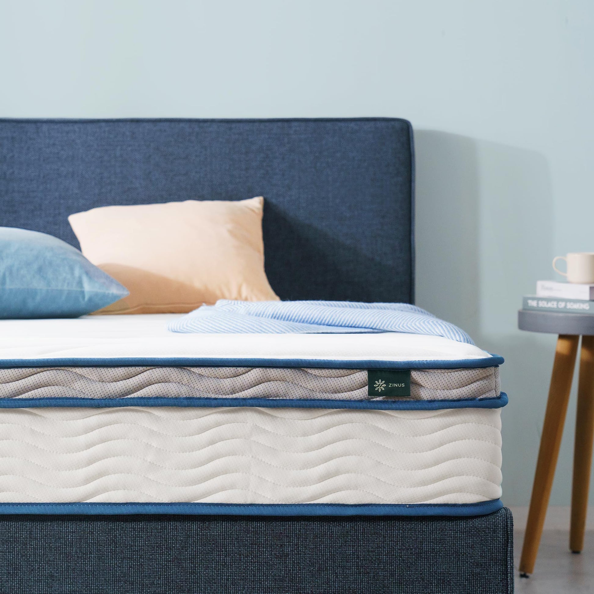 Zinus 8 Inch Spring Sensation Hybrid Mattress [New Version], Twin XL, Fiberglass Free, Medium Firmness, Durable Support, Certified Safe Foams & Fabric, Mattress in A Box Zinus