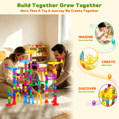 Meland Marble Run with Construction Set & Glow Marbles, STEM Toy for Kids 🍁 All In One Marketplace Canada