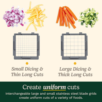 Cuisinart PrepExpress® Vegetable & Fruit Box Dicer/Chopper with Small & Large Blade Grids for Quick & Easy Food Preparation, Comes with a 4-Cup Collection Container (CTG-00-VFCC) - Available at All In One Marketplace Canada
