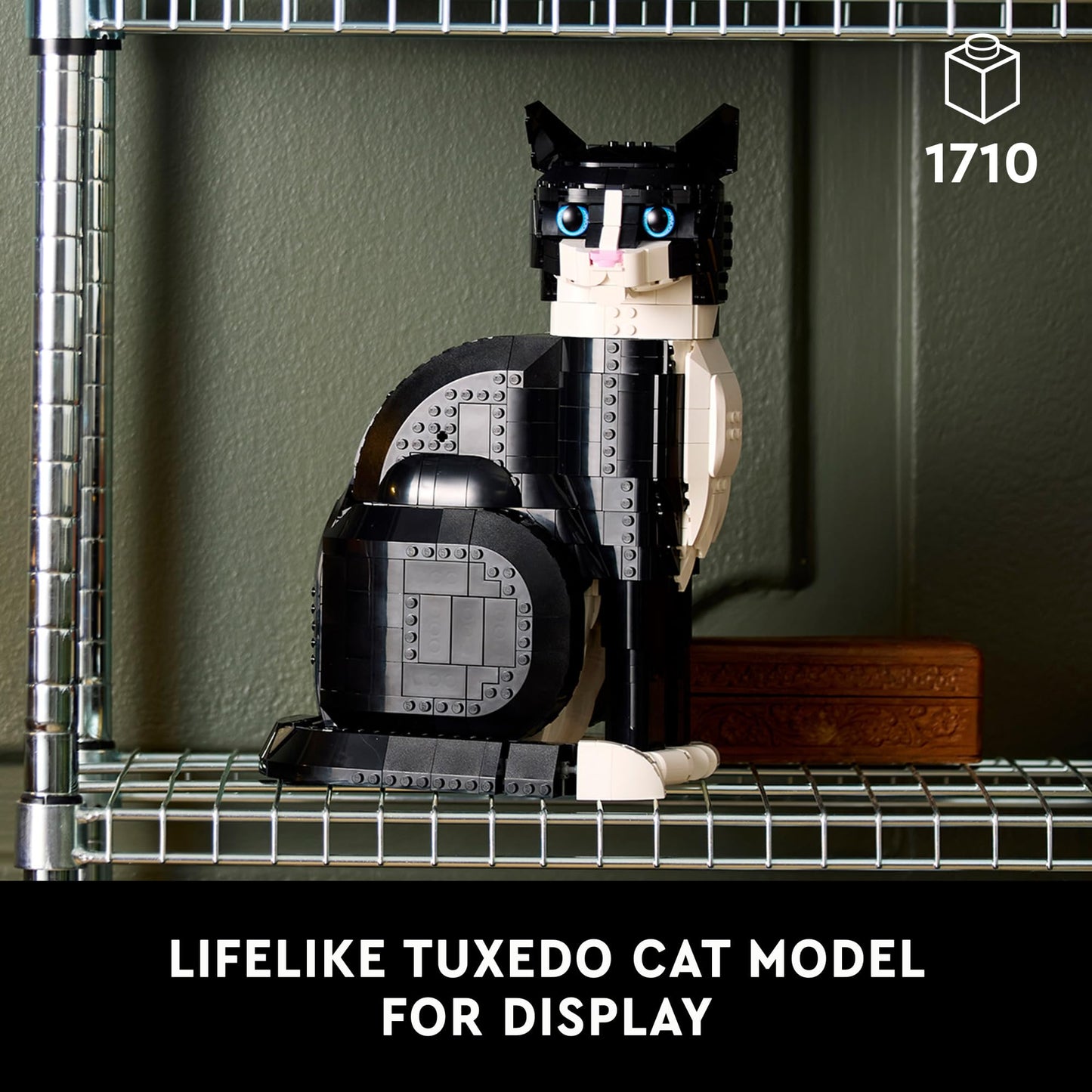 LEGO Ideas Tuxedo Cat - Building Sets for Adults, Ages 18+ - DIY Crafts Kit for Home Decor, Living Room or Bedroom - Gift for Animal Lovers - 21349 🍁 All In One Marketplace Canada