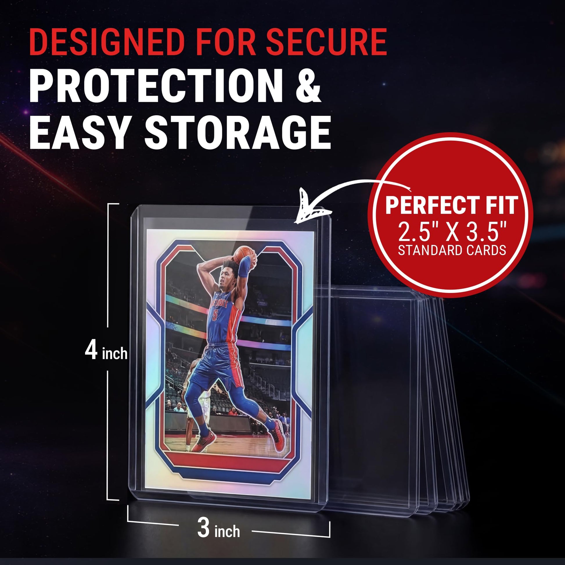 Ultra PRO 3" x 4" Clear Regular Toploaders and Soft Sleeves Bundle (100ct) for Standard Size Cards