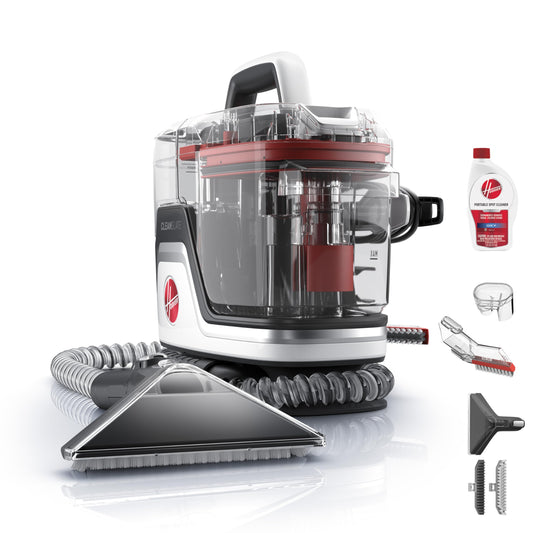 Hoover CleanSlate FH14000V Portable Carpet and Upholstery Spot Cleaner Machine with Dual Tank Technology, 40 oz Capacity, 7 Inch WidePath Tool, Pet Stain Remover, Red - Available at All In One Marketplace Canada