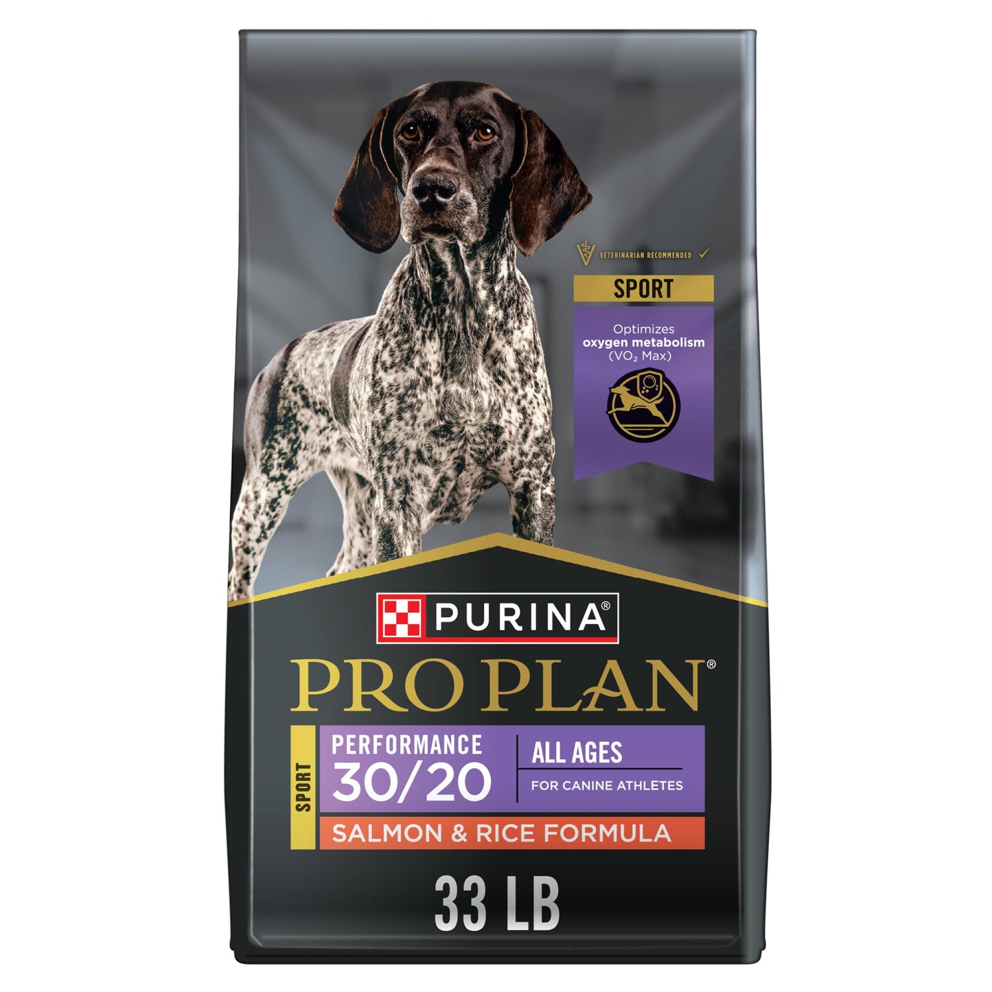 Purina Pro Plan Dry Dog Food, Sport, Performance 30/20 Salmon and Rice Formula, 33-Pound Bag, Pack of 1 Pro Plan