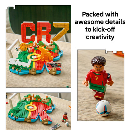 LEGO Editions Cristiano Ronaldo – Soccer Highlights - Building Set for Boys & Girls, Ages 10+ - Collectible Soccer Gift with Plaque - Kids Bedroom or Shelf Decor - 43012