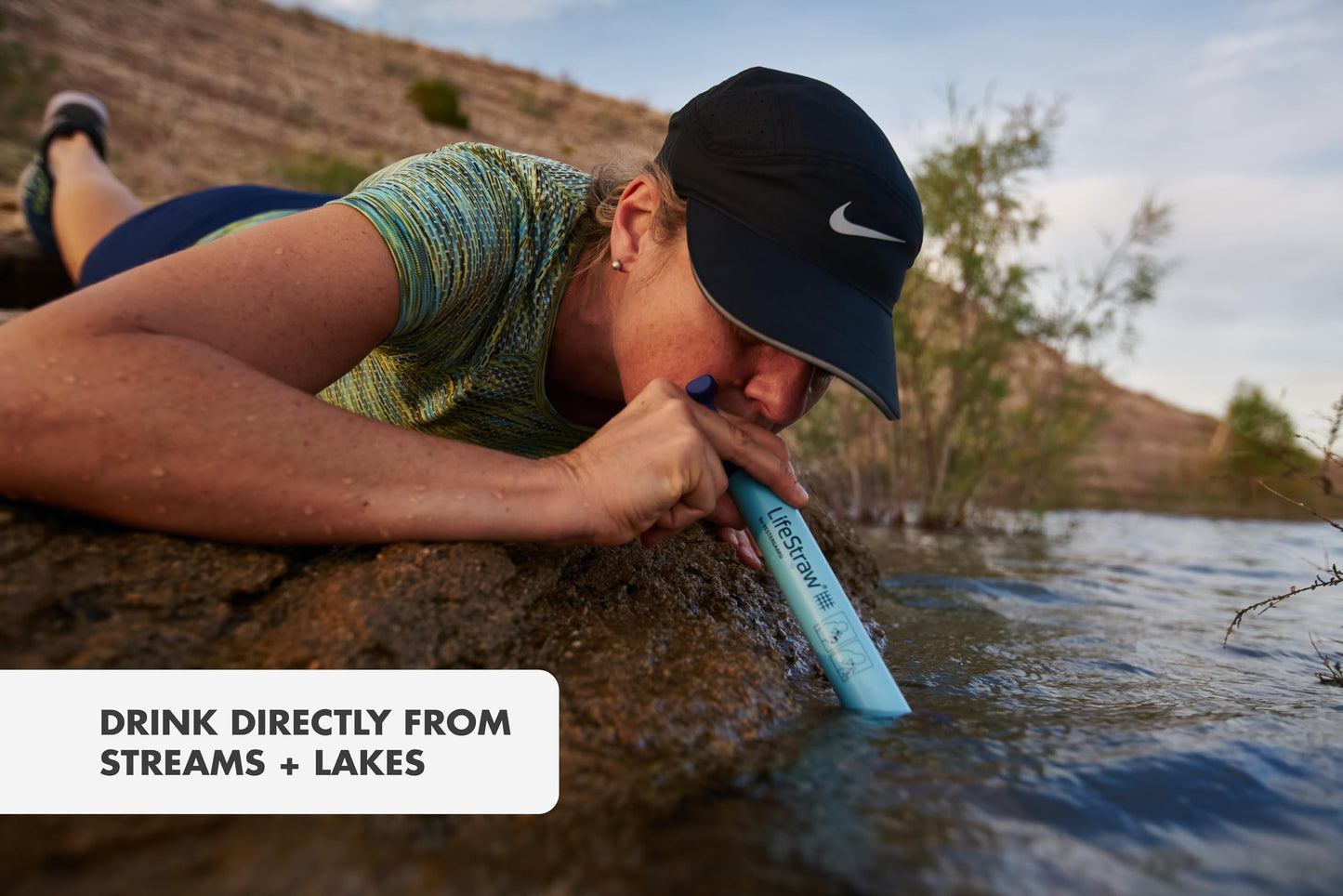 LifeStraw Personal Water Filter for Hiking, Camping, Travel, and Emergency Preparedness, 5 Pack, Blue