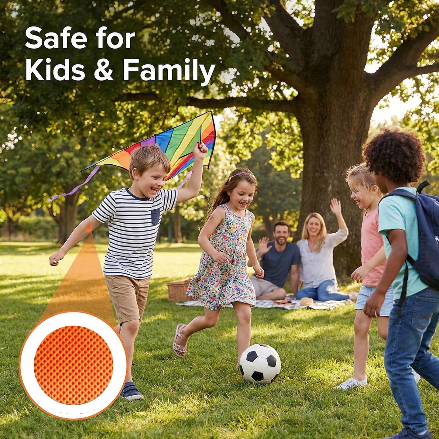 150 Count Natural Sticker Patch for Kids Adult Outdoor Indoor Travel Camping Hiking (Orange)