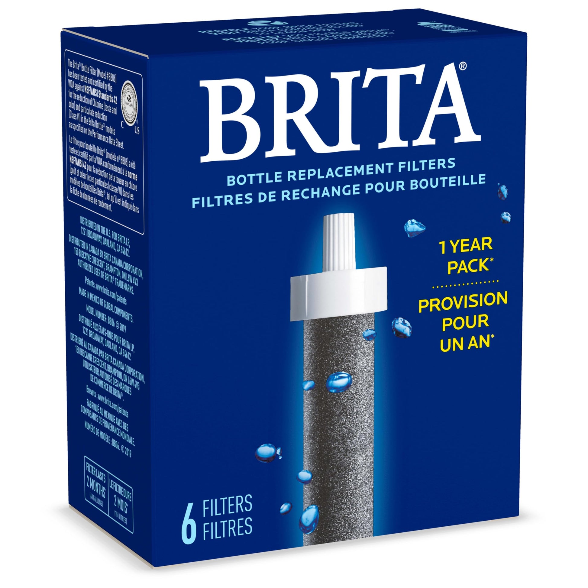 Brita Universal Bottle Filter 6ct - Available at All In One Marketplace Canada