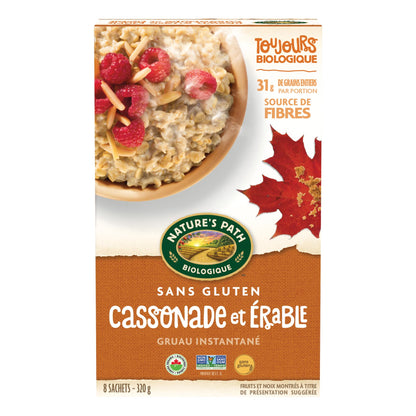 Nature's Path Organic Brown Sugar Maple Instant Oatmeal, 320 g (Pack of 6)