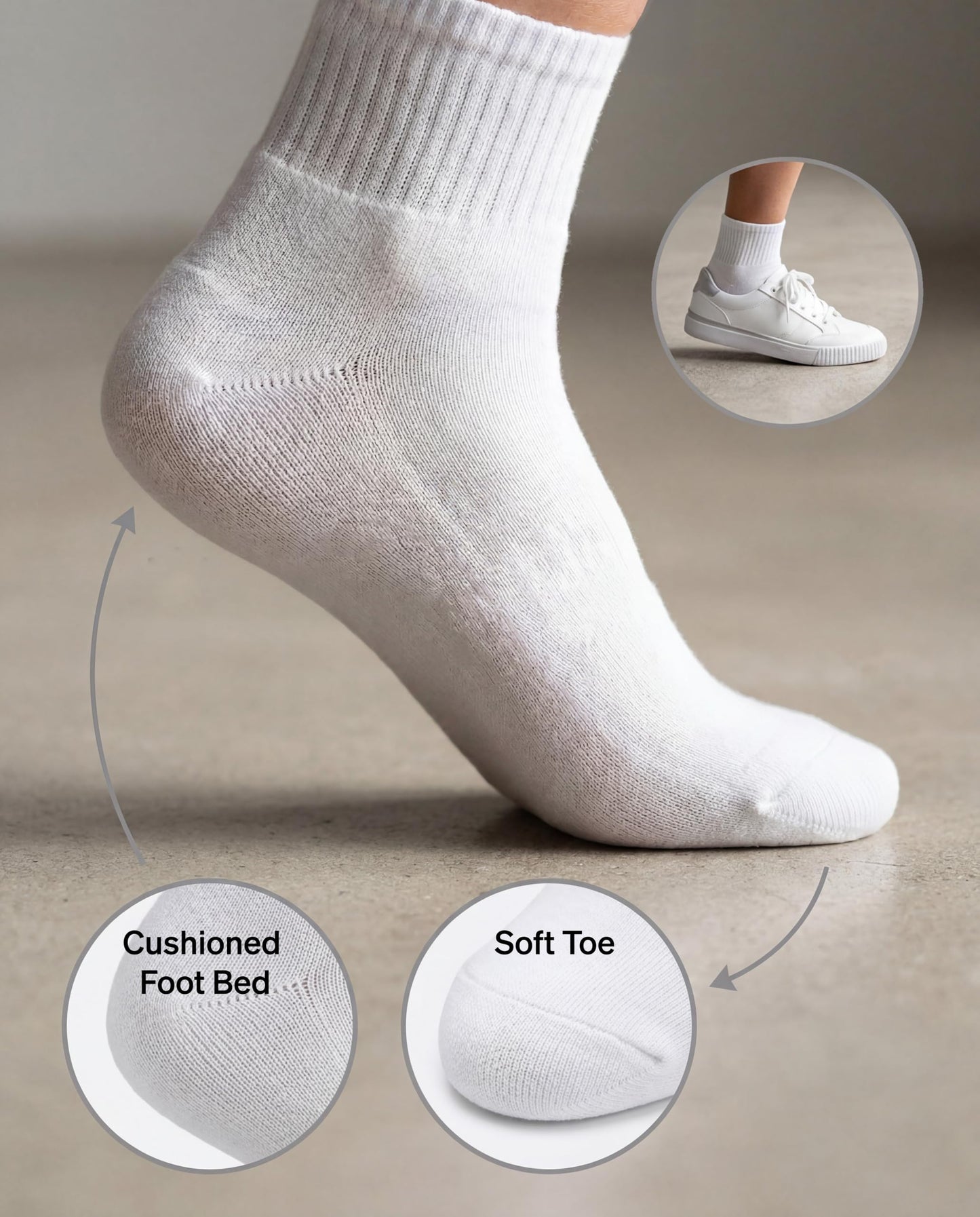 Hue Women's Mini Crew Sock 6 Pair Pack, Black - 6 Pair Pack, One Size 🍁 All In One Marketplace Canada
