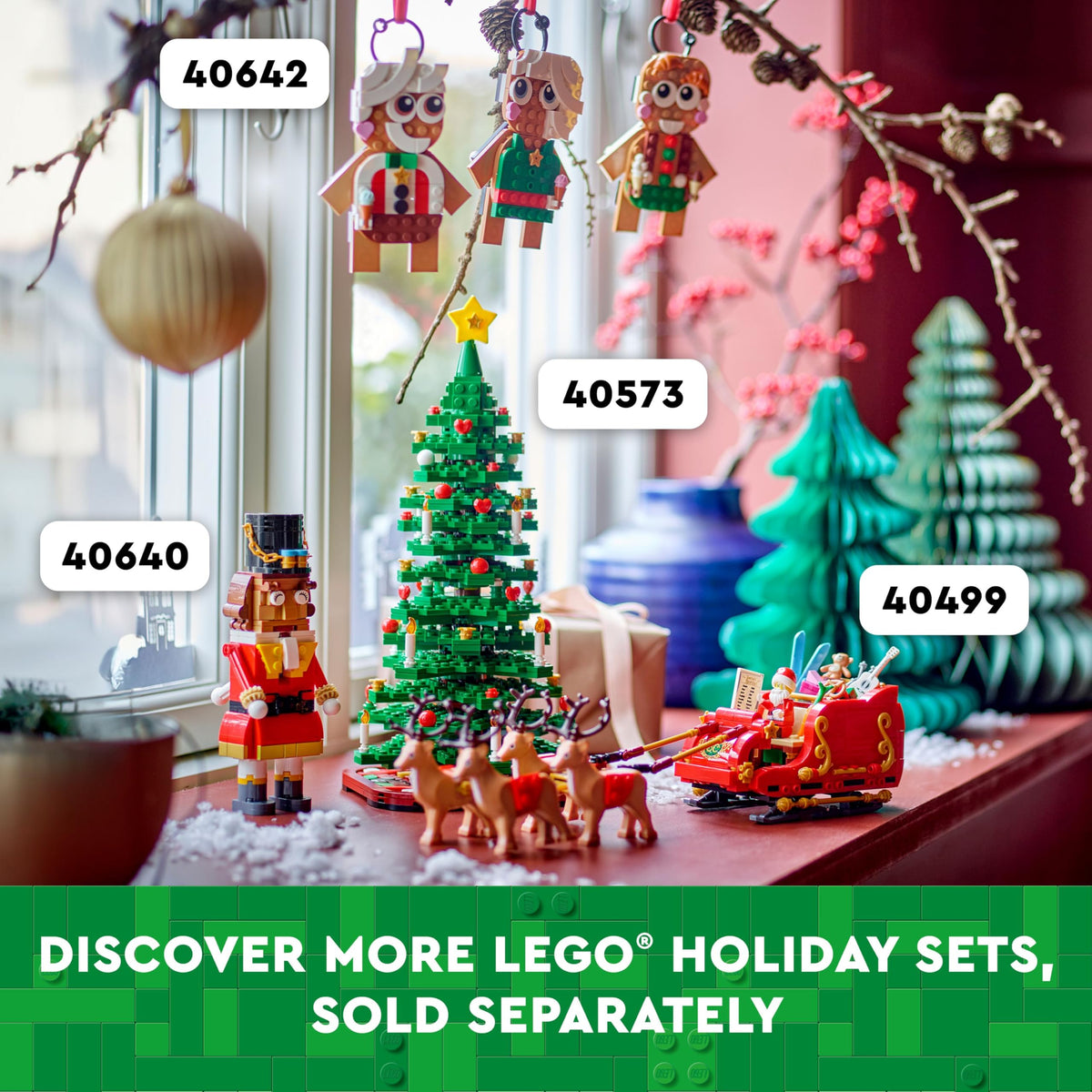LEGO Santa’s Sleigh Christmas Toy Building Set for Kids Ages 9-13, Comes with a Santa Figurine & Reindeer, Gift for Boys and Girls, Holiday Home Decor, 40499 🍁 All In One Marketplace Canada