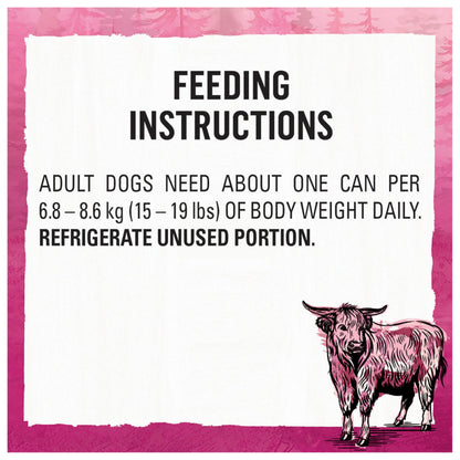 Beyond Wild Wet Dog Food, Ground Entrée Beef, Liver & Lamb (12 Pack) Beyond