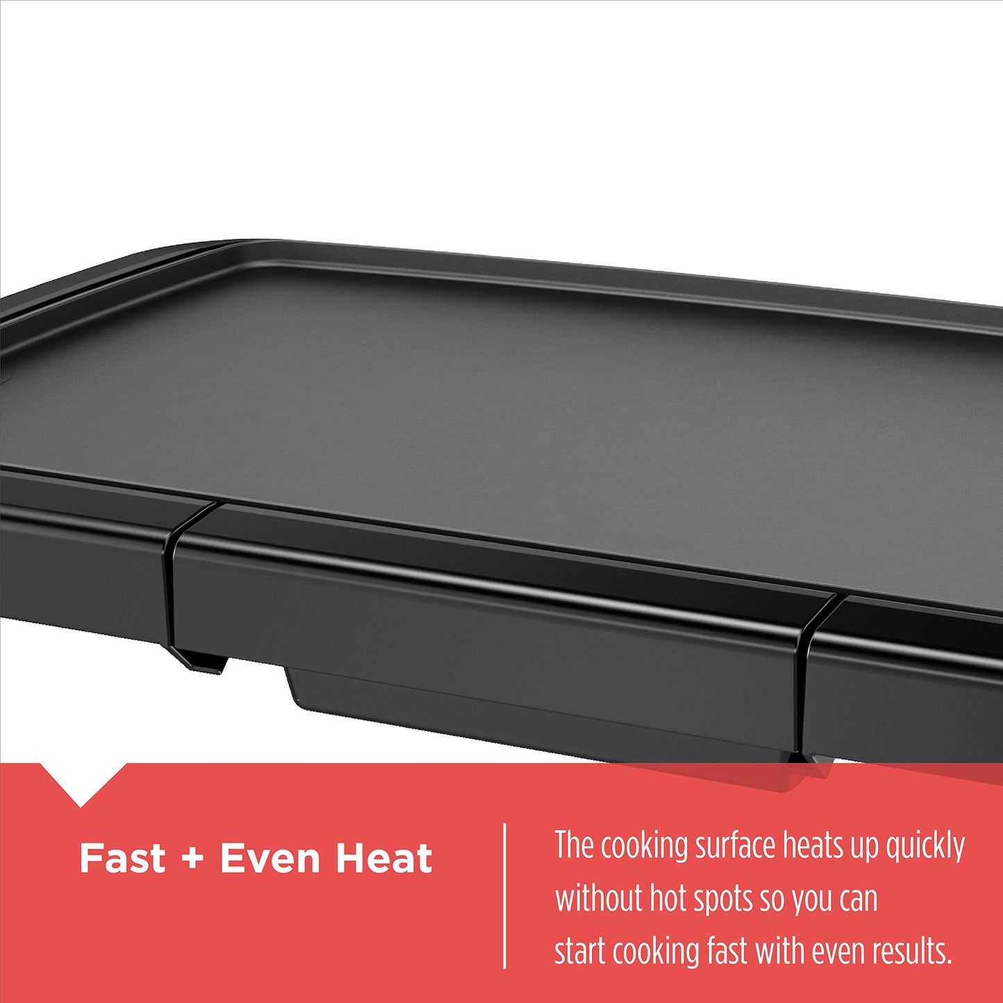 BLACK+DECKER Family-Sized XL Electric Griddle with Removable Drip Tray BLACK+DECKER