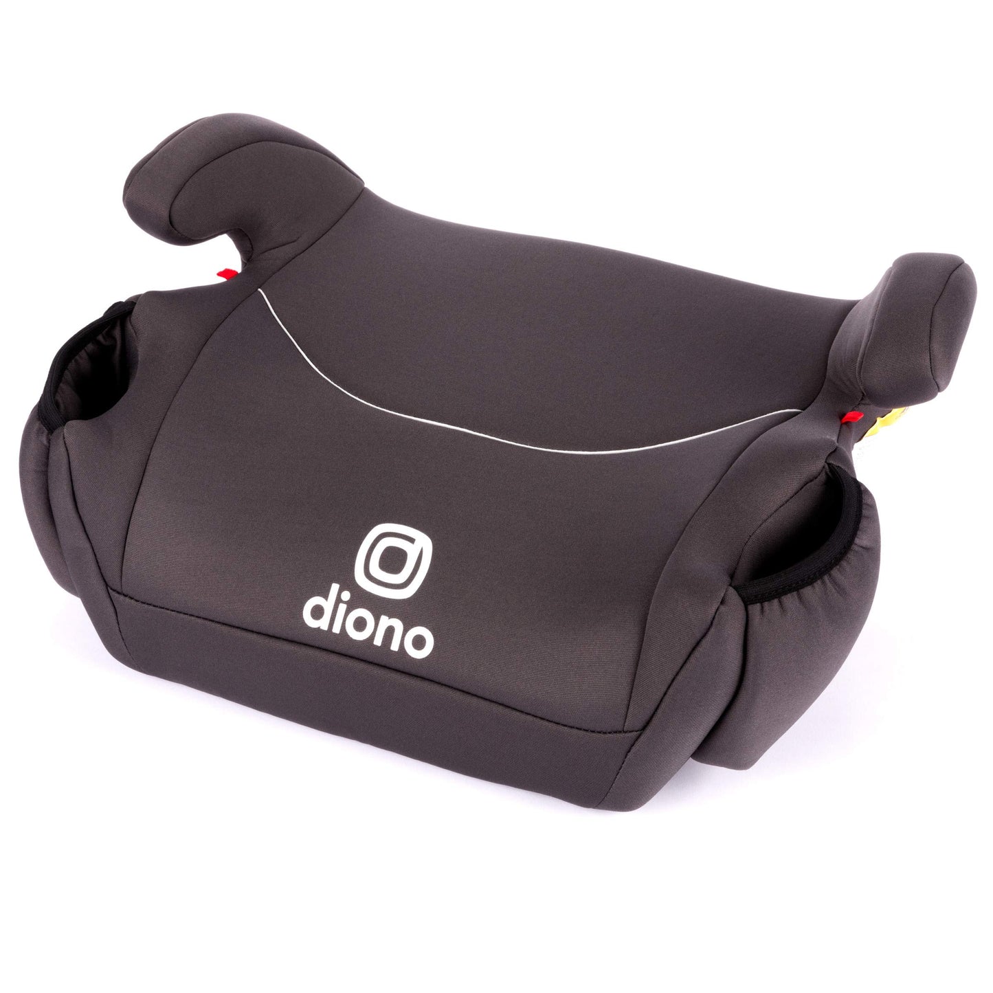 Diono Solana 2022, No Latch, Pack of 2 Backless Booster Car Seats, Lightweight, Machine Washable Covers, Cup Holders, Black Charcoal