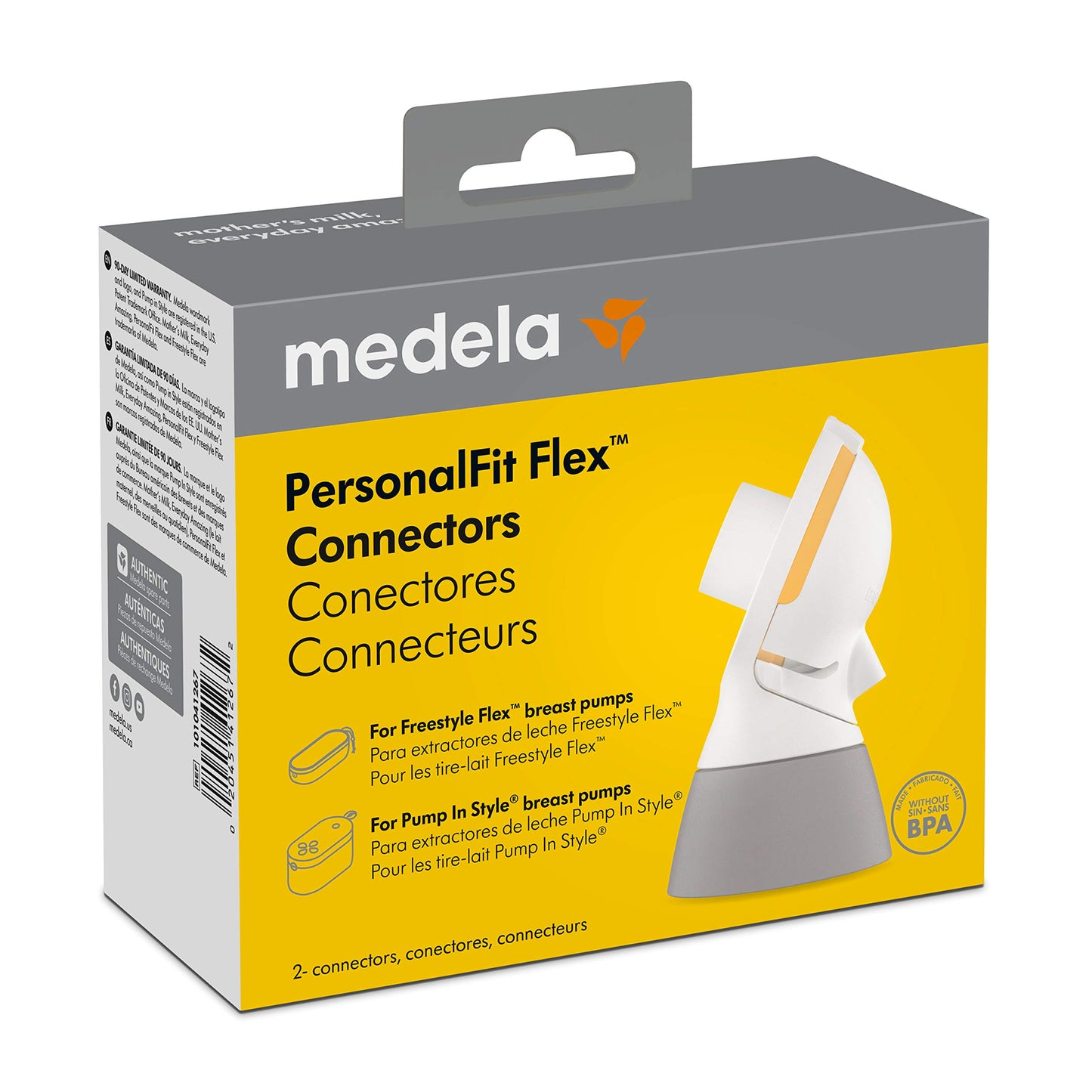 Medela PersonalFit Flex Replacement Connectors, 2 per Count, Compatible with Pump in Style MaxFlow, Swing Maxi and Freestyle Breast Pumps, Authentic Spare Parts 🍁 All In One Marketplace Canada