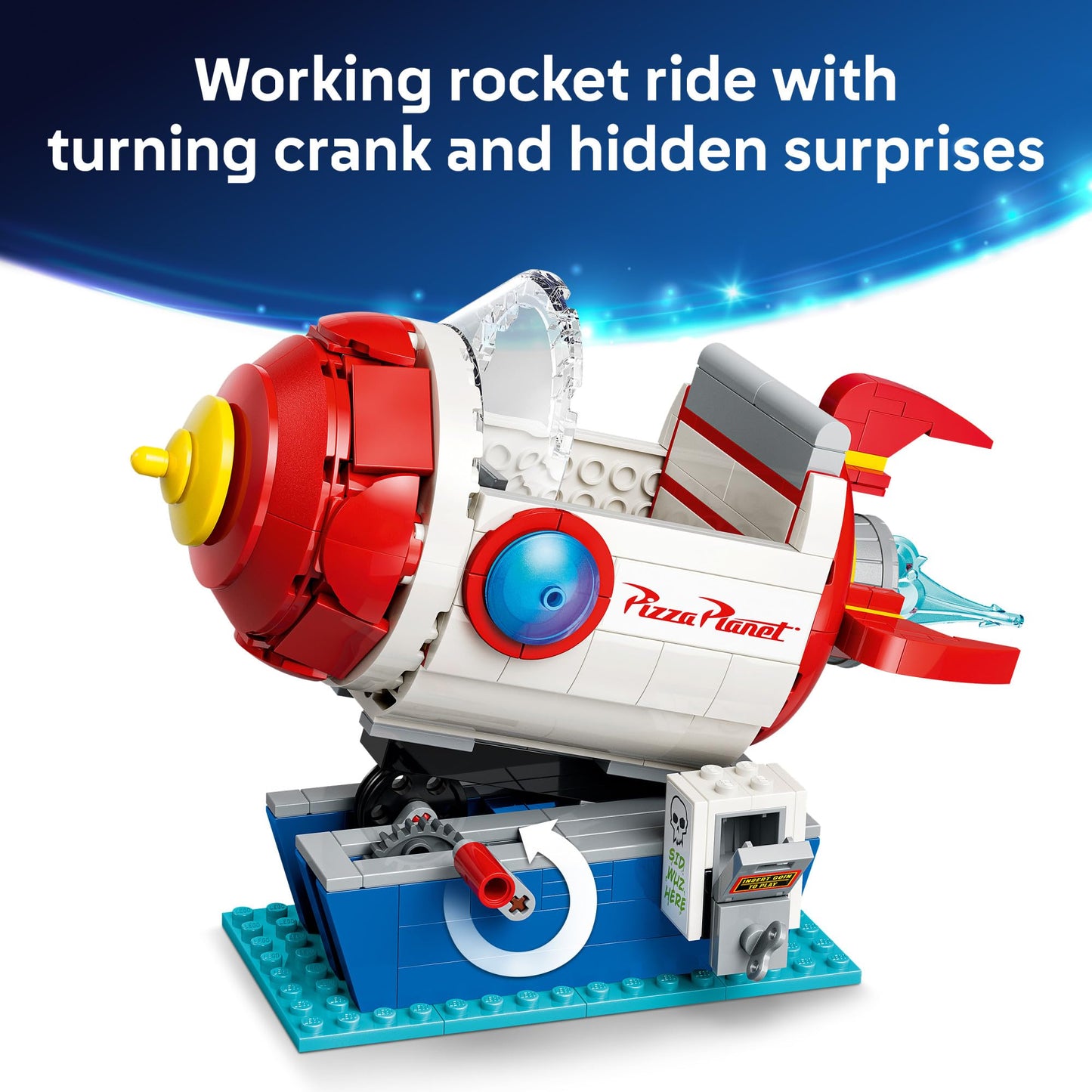 LEGO Disney and Pixar Toy Story Alien with Pizza Planet Rocket Ride - Building Toy for Girls & Boys, Ages 9+ - Disney Gift Idea - Kids Bedroom Decor - 43307 - Available at All In One Marketplace Canada