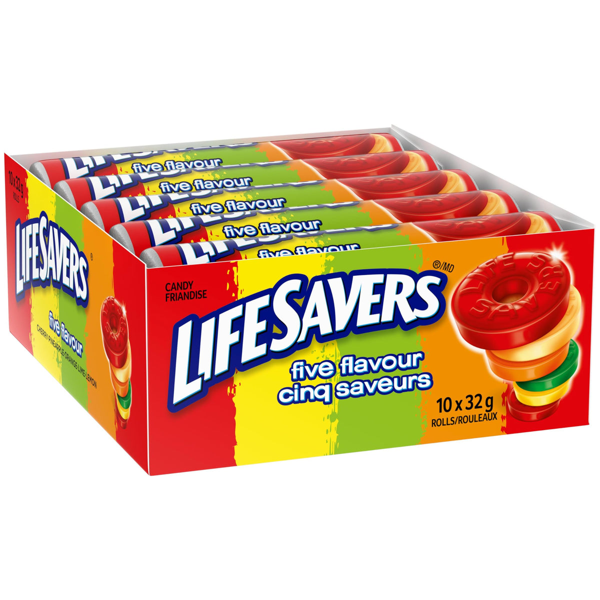Life Savers Five Flavour Roll, 32gm, 20 Count, Red