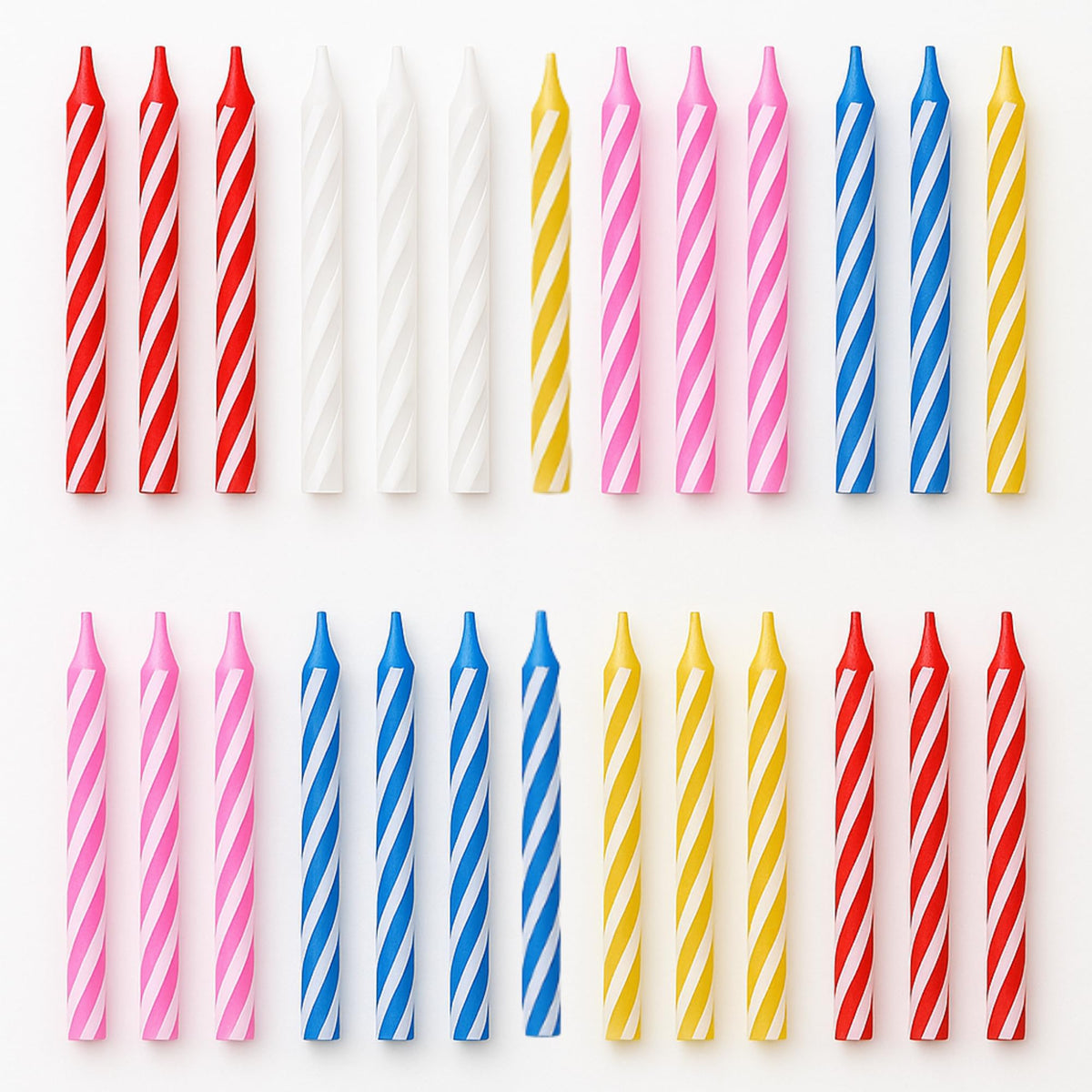 288-Count Birthday Cake Candle Set – Skinny Pink, Red, Blue, Yellow, White Birthday Candles for Cake, Bulk Party Candles 🍁 All In One Marketplace Canada