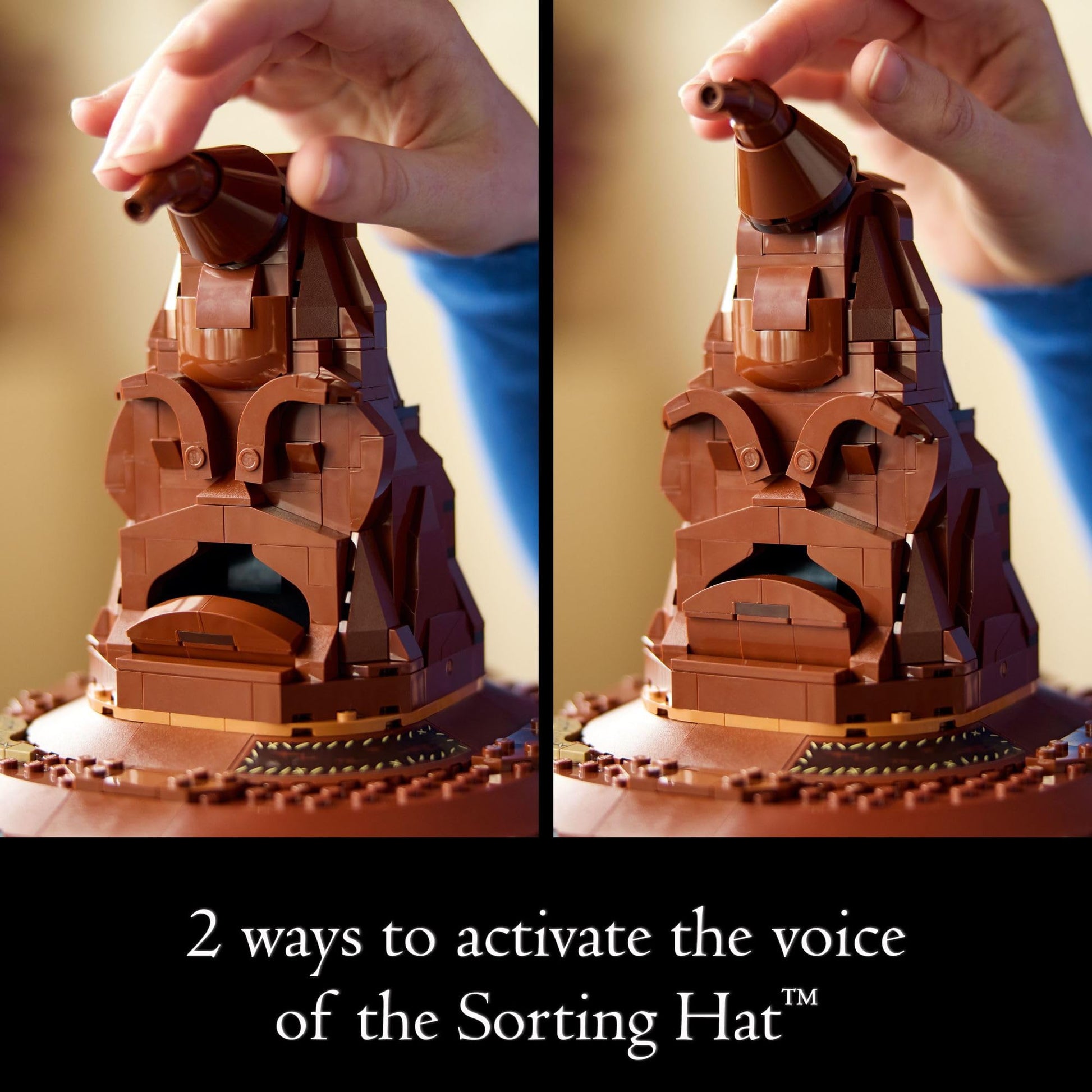 LEGO Harry Potter Talking Sorting Hat W/ 31 Voices - Harry Potter Building Set - Gift Idea for Adults, Women & Men, 18+ - 76429 LEGO