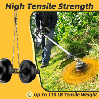 0.080'' DWO1DT801 Replacement String Timmer Lines Compatible with DEWALT Weed Eater, Square Twisted Weed Eater String, Heavy Duty Trimmer String (240 ft)