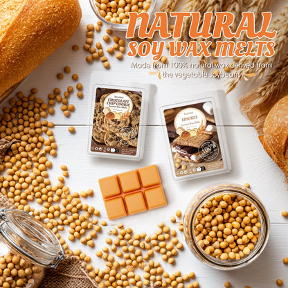 Bakery Scented Wax Melts, Soy Wax Melts, Strong Scented Wax Cubes Gift Set for Wax Warmer, Chocolate Cookie, Apple Bread, Vanilla Almond Biscuit, Donut, Pumpkin Pie, Coconut, Birthday Cake, Smores 🍁 All In One Marketplace Canada