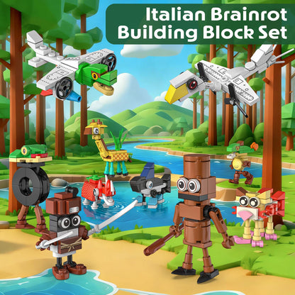 Italian Brainrots Toys Party Favors for Kids 6-8 8-12 Mini Animal Building Block Sets Funny Brainrots Toy Rot Collection Classroom Prizes Goodie Bag Stuffers Return Christmas for Boys 🍁 All In One Marketplace Canada