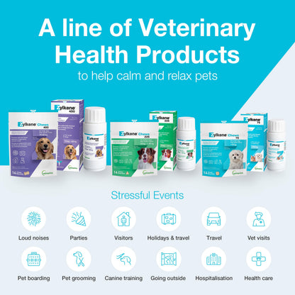 Vetoquinol Zylkene – Veterinary Health Product - Calm and Relaxed Behaviour in Pets During Stressful Events - 75 mg - Cats and Small Dogs - 30 Caps