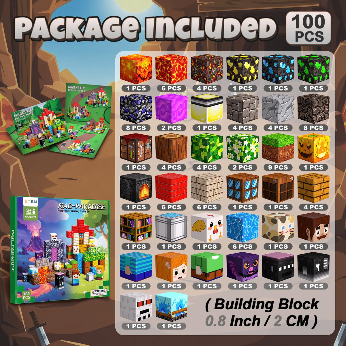 Magnetic Blocks| 100PCS Magnetic Building Cubes| STEM Educational Toys 🍁 All In One Marketplace Canada