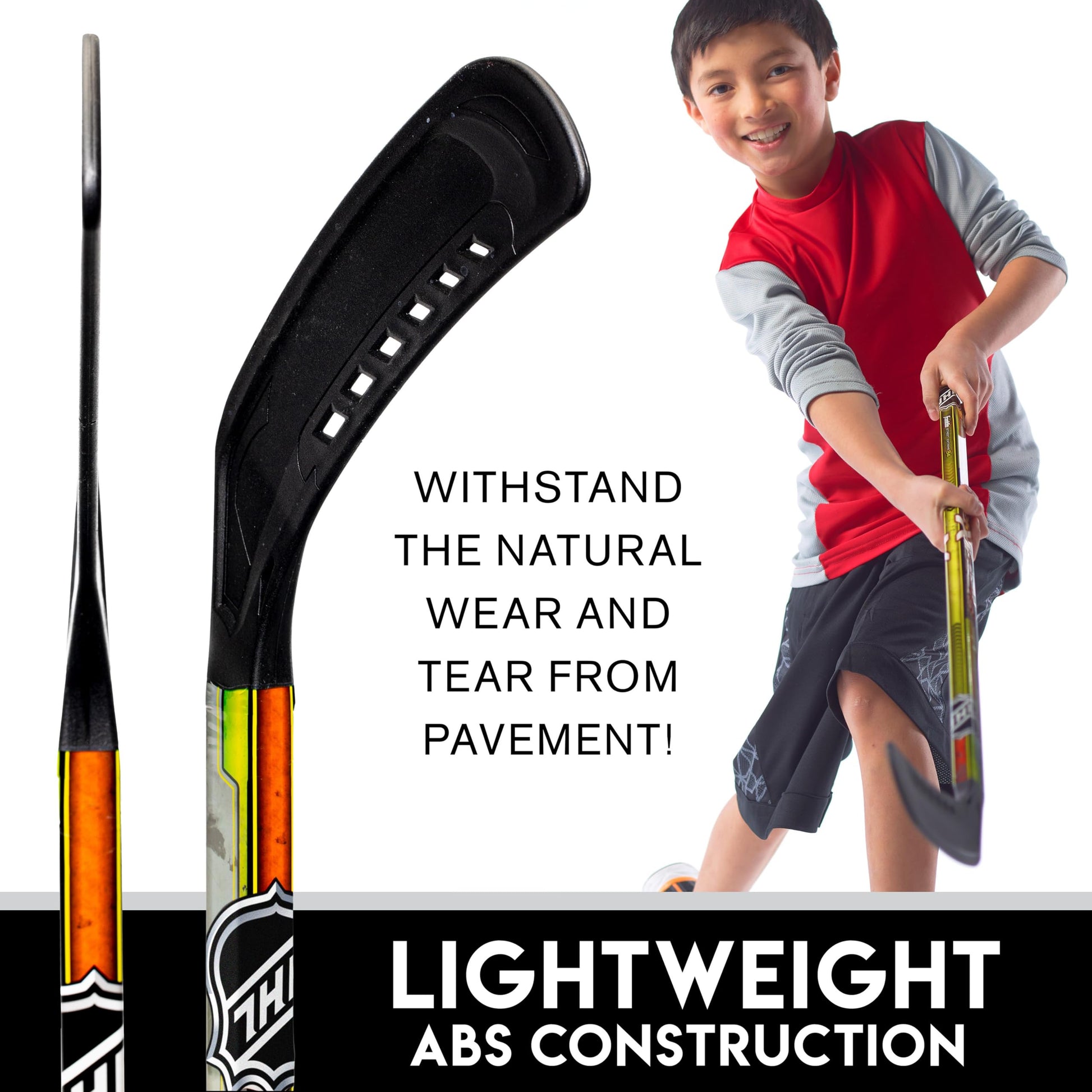 Franklin Sports Youth Street Hockey Set - Includes 2 Street Hockey Sticks and 1 Street Hockey Ball - Official NHL Licensed Product - Perfect Hockey Starter Set for Kids Franklin Sports