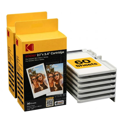 Kodak 4PASS Film Cartridge 5.4 x 8.6 cm (60 Sheets) for Kodak Mini 2 Retro and Mini Shot 2 Retro