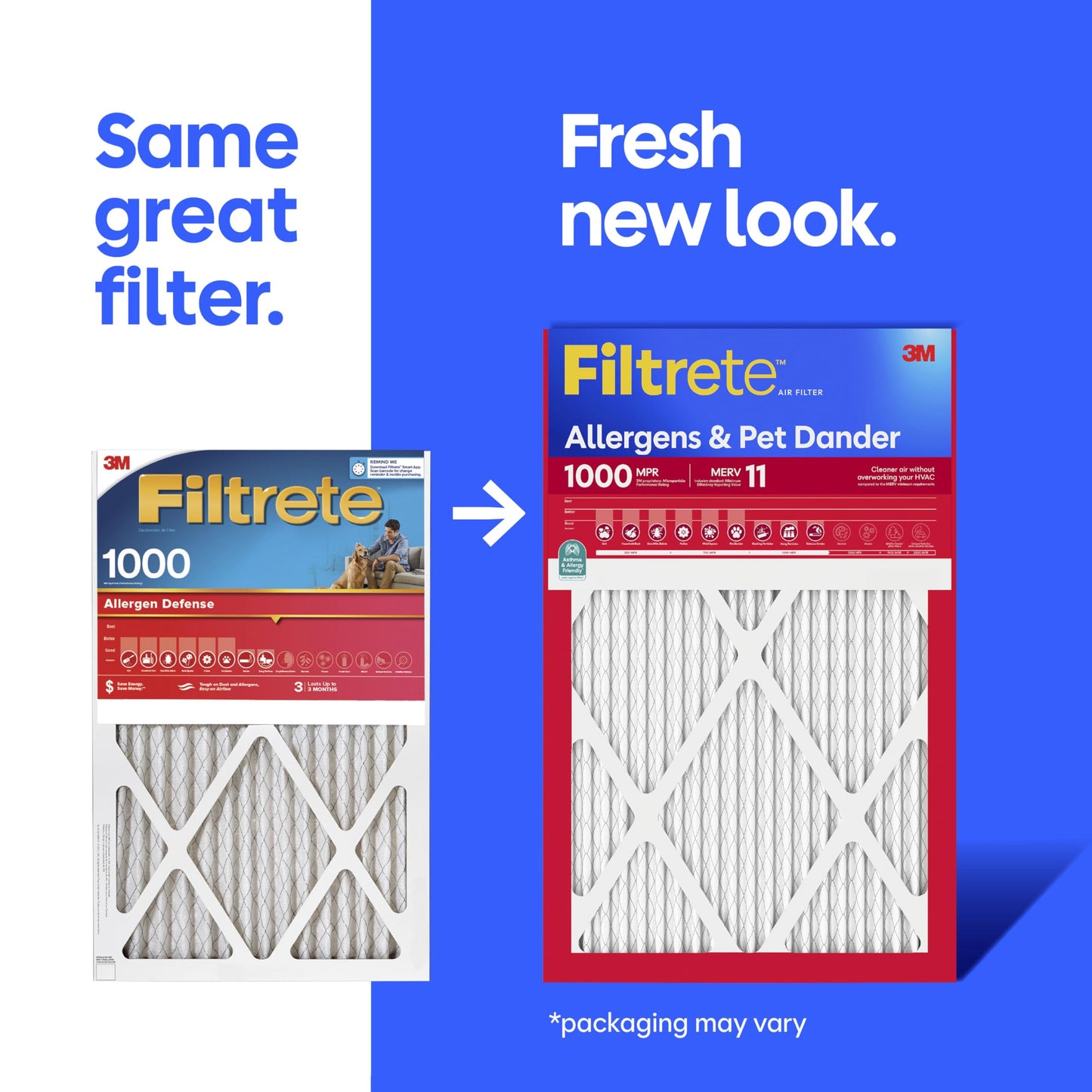 Filtrete 16x25x1 AC Furnace Air Filter, MERV 11, MPR 1000, Micro Allergen Defense, 3-Month Pleated 1-Inch Electrostatic Air Cleaning Filter, 4 Pack (Actual Size 15.69 x 24.69 x 0.81 in)