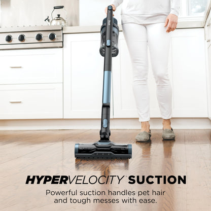 Shark Pet Cordless Stick Vacuum with Large Dust Cup, LED Headlights, Removable Handheld Vac, Lightweight, Crevice Tool, Carpet & Hard Floors, 40min Runtime, Ice Blue, IX141AMZ