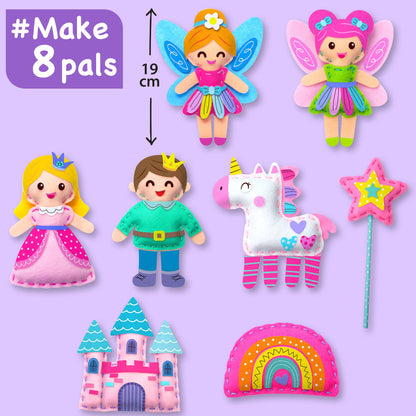 EZCRA Fairy Sewing Kit for Kids 5-8 - Embroidery Felt Craft Kit, 8 Projects 🍁 All In One Marketplace Canada