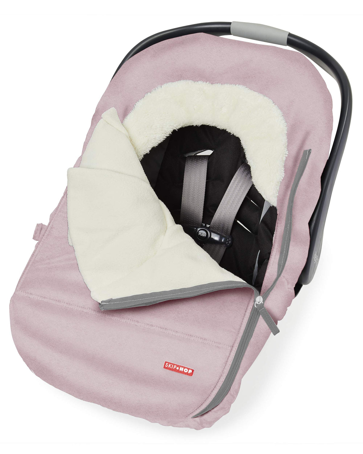 Skip Hop Winter Car Seat Cover, Stroll & Go, Pink Heather 🍁 All In One Marketplace Canada