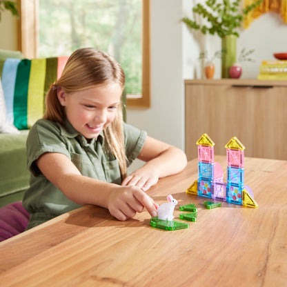 MAGNA-TILES microMAGS 24-Piece Spring Garden Travel Set, The Original Magnetic Building Brand - Available at All In One Marketplace Canada
